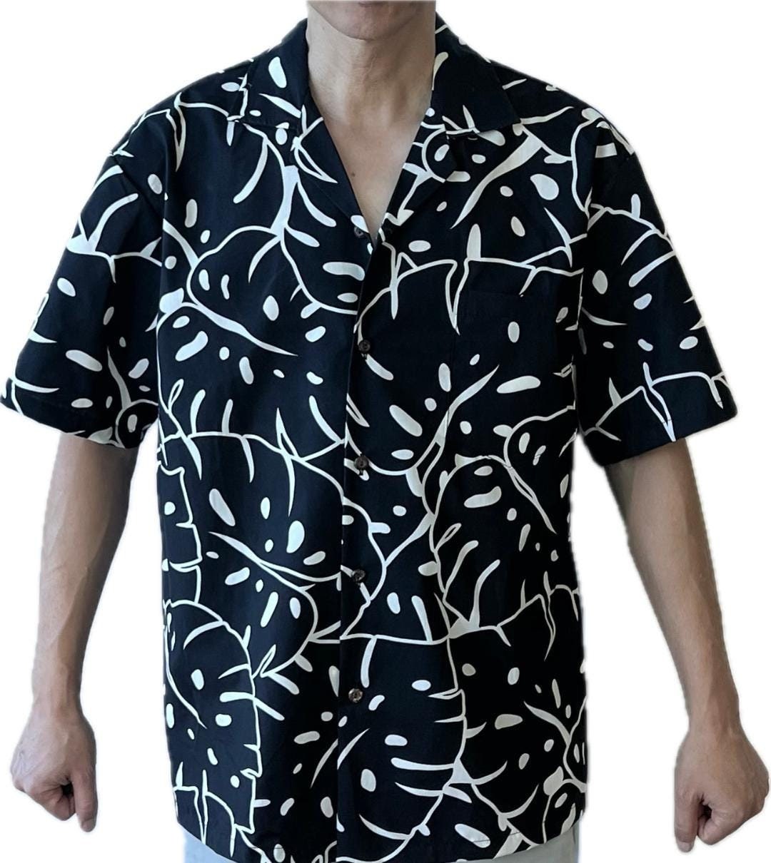 Men's Classic Island Treasure Navy Hawaiian Aloha Cruise Luau Shirt